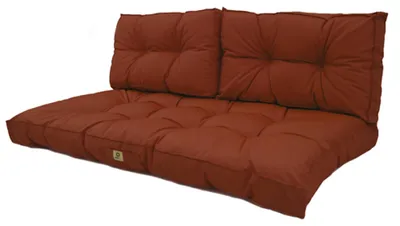 Immagine prodotto di Cuscini per salotto da giardino trapuntati 120x60 cm Terracotta