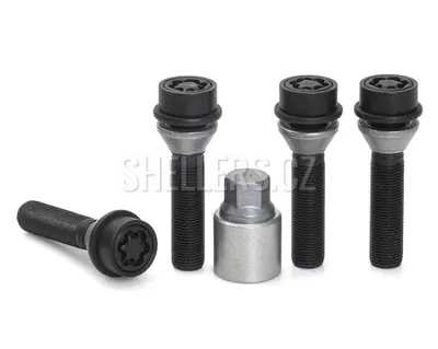 Obrázok produktu pre Bezpečnostné poistné skrutky M14x1,25x53 kužeľový kľúč 17, SICUSTAR BVN753VK, BMW, čierna