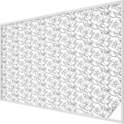 Obrázok produktu pre Vitrážová fólia na okno - 146x200 cm - vitrážový vzor - nepriehľadná dekoratívna fólia na ochranu súkromia - samolepiaca, UV ochrana - vtáky a kvety