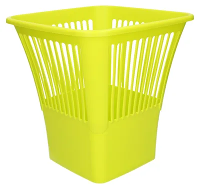 Produktbild von PlasticForte Abfalleimer - Kunststoff - grun - 30 cm - quadratisch