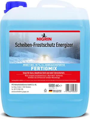 Produktbild von Nigrin Scheibenfrostschutz Energizer Wach-Mach Duft Fertig Mix -18°C 5L