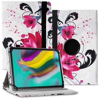 Produktbild von Tablet Hülle für Samsung Galaxy Tab S5e Tasche Schutzhülle Case Cover DrehbarFarben:Motiv 6