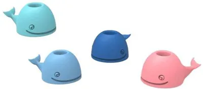 Produktbild von Silikonische Zahnputzständer 4er Set, Schminktuchhalter, Kugelschreiberhalter, Walvistand, Zahnputzständer für Badezimmer und Büro