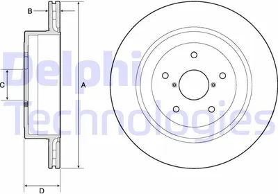Produktbild von 2x DELPHI Bremsscheibe BG4775C für SUBARU IMPREZA Stufenheck (GD) 67 4mm 316mm