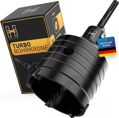 Immagine prodotto di HARDTWERK set fori - 68 mm + adattatore SDS-Plus e scatola di stoccaggio