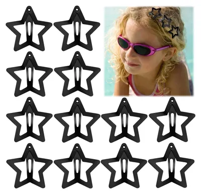 Immagine prodotto di Set di 12 fermagli a forma di stella per donne e bambini