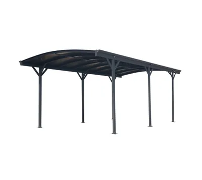 Produktbild von Westmann Aluminium Runddach Carport Bergen Anthrazit 505x300x220 cm
