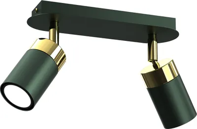 Produktbild von Deckenleuchte Joker Grün/Gold 2Xgu10 Deckenlampe Deckenspots