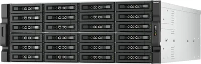 Produktbild von QNAP TL-R2400PES-RP - Festplatten-Array - 24 Schächte (SATA-600) - PCIe x8 (extern) - Rack - einbaufähig - 4U