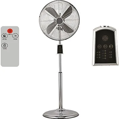 Produktbild von Syntrox Germany Edelstahl Standventilator 60W 3 Stufen mit Timer Chrom
