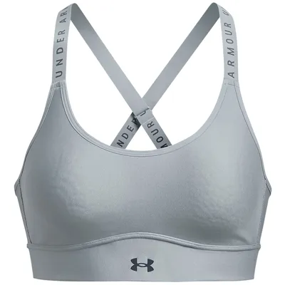 Obrázok produktu pre UNDER ARMOUR Infinity Mid Covered Sport-BH Damen 465 - harbor blue/downpour gray XS