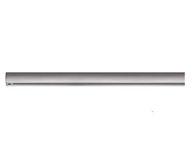 A product shot of a single metallic rail against a white background.