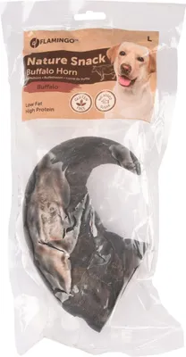 Productafbeelding van Hundensnoepjes, Büffelhorn, groot formaat, 400g, natuurlijke snack, glutenvrij, zonder toegevoegde suiker