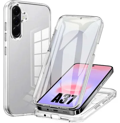Image de Coque pour Samsung Galaxy A37 5G, Intégrale Protection 360 Antichoc Transparent Silicone+PC