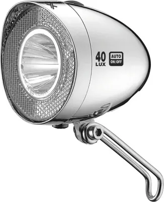 Produktbild von Reflektor XLC CL-D04 dynamo, LED, retro, odbłyśnik, 40 luksów, światło postojowe, czujnik, srebrny