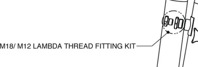 Produktbild von Akrapovic LAMBDA PLUG FITTING KIT