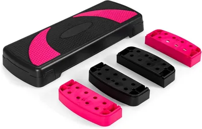 Produktbild von KOMFOTTEU Stepbrett Fitness Stepper, Aerobic Steppboard 10-15cm Höhenverstellbar, Step Bench Trainingsbrett rutschfest, Trainingsgerät