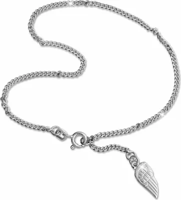 Image de SilberDream Chaîne de cheville pour femme 26cm en argent 925 hypoallergénique argent ailes SDF003