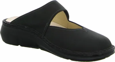 Produktbild von Finn Comfort Roseau 2598 Damen Clog Leder Freizeit, Farbe:schwarz, Größe:37