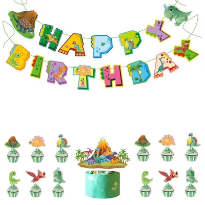 Immagine prodotto di Decorazioni a tema dinosauri per feste di compleanno