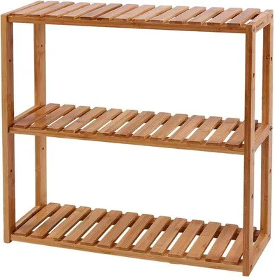Produktbild von Famanu Badregal Bamboe verstellbare Regale - 60 x 15 x 54 cm