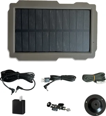 Produktbild von Sada solárních panelů pro kamery na volně žijící zvířata, 3000 mAh, 6 V-12 V, dobíjecí solární nabíječka pro lovecké kamery