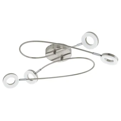 Obrázek produktu pro LED stropní svítidlo 4 světla NICKEL-MATT/WHITE 'MOSANO'