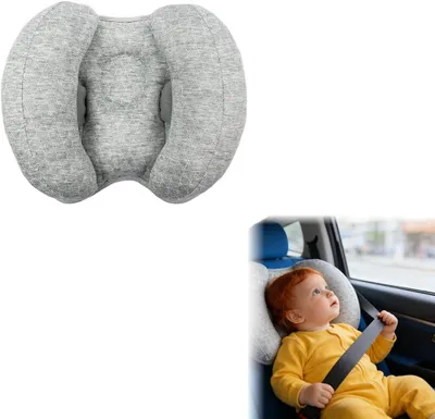 Obrázok produktu pre Detský vankúš na krk, 2-v-1, do kočíka, biologický materiál, odnímateľný