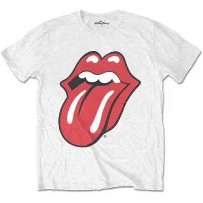 Zdjęcie produktu dla The Rolling Stones Classic Tongue White S Koszulka