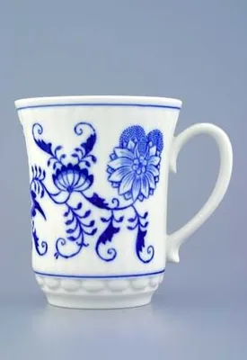 Obrázok produktu pre Hrnček Derby M 0,25 ltr. CIBULÁK, modrý, český porcelán
