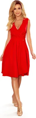 Produktbild von Numoco Minikleid Ellena Damenkleid Abendkleid Partykleid Cocktailkleid Clubkleid, rot, Gr. M