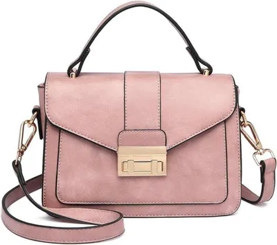 Produktbild von Damen Klein Handtasche elegante Umhängetasche Schultertasche Pink