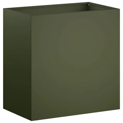 Produktbild von vidaXL Garten-Pflanzgefäß Olivgrün 50 x 30 x 50 cm Kaltgewalzter Stahl