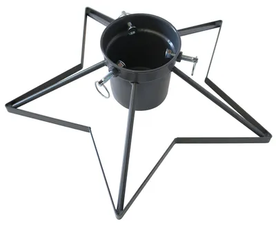Image de Support pour arbre de Noël Support pour sapin de Noël Rustique avec étoile Ø 34cm