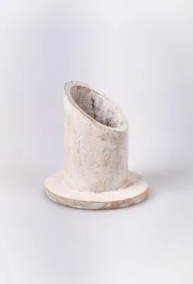 Produktbild von Kommunionkerzenhalter aus Holz Mangoholz Hell für Ø 40 mm Kommunionkerzen