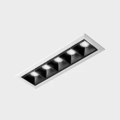 Produktbild von KOHL LIGHTING NSES Einbauleuchte mit Rahmen 147x45 mm weiß-schwarz 10 W 30D CRI 90 4000K Dali