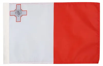 Malta Flagge 45x30 cm Polyester 100D mit Hohlsaum