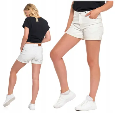 Immagine prodotto di Moraj | Pantaloncini da donna - Taglia XXL - Pantaloncini corti bianchi - Pantaloncini jeans - Pantaloncini bianchi in cotone
