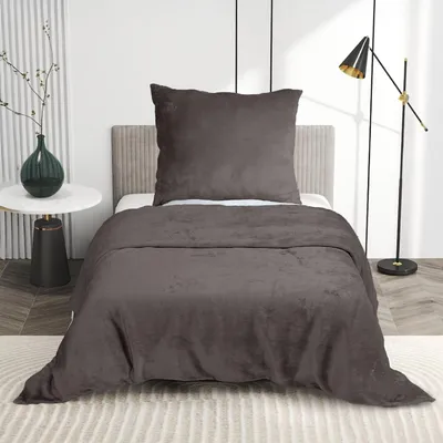 Produktbild von Luxus Flanell Bettwäsche Plüsch Warm Kuschelig Teddy Reißverschluss  135x200 155x220 200x200 200x220, Größe:135 x 200 cm, Farbe:Silber