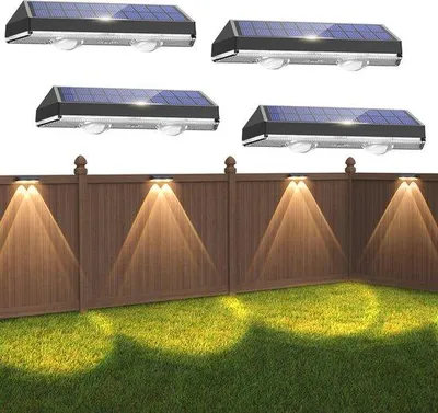 Image de Lampes solaires de jardin, lot de 4, étanches IP65, 3 modes d'éclairage