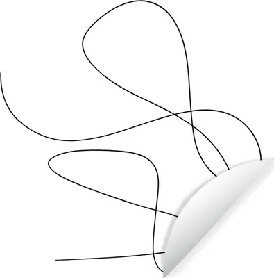 Produktbild von MuchoWow® Runde Wandtattoo - Wandsticker Tapete Aufkleber Linienkunst - Minimalismus - Abstrakt Ø 100 cm Selbstklebend und Repositionierbar - Wandaufkleber - Kreis - Tapetenkreis - Wandbild rund - Schlafzimmerdekoration - Wanddeko - runde Tapete - Kunst für zu Hause