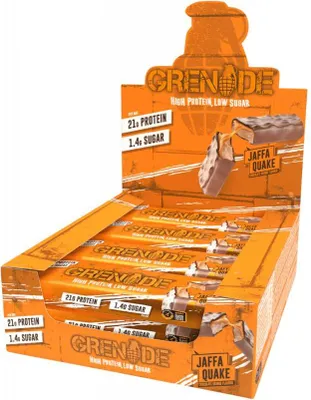 Produktbild von Grenade Protein Bar (12x60g) Jaffa Quake - Riegel - Protein-Riegel