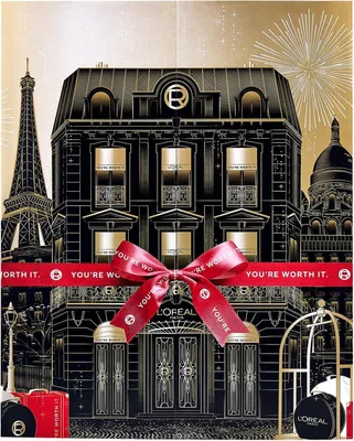 Produktbild von L'Oréal Paris Mini-Adventskalender 2025 mit 12 Beauty-Überraschungen, Make-Up, Gesichtspflege & Haarpflege für  Momente bis Weihnachten