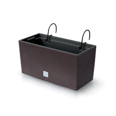 Produktbild von nabbi Plastový balkónový kvetináč DRC400W 39,5 cm - hnedá