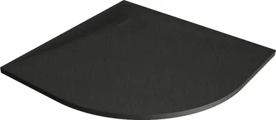 Produktbild von Mexen Bert Halbkreis-Duschwanne SMC 90 x 90 cm, schwarz - 4KR709090