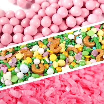 Produktbild von Streuselheld 3er Set Hufeisenglück 90g Schöne Schokoladenstreusel für Kuchen, Desserts & Gebäck