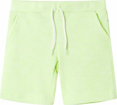 Produktbild von Kindershorts mit Kordelzug Neongelb 140