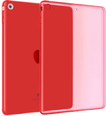 Produktbild von Hülle Kompatibel mit Apple iPad Mini 1, Mini 2, Mini 3 - Transparent Silikon Cover Case Schutzhülle in Rot