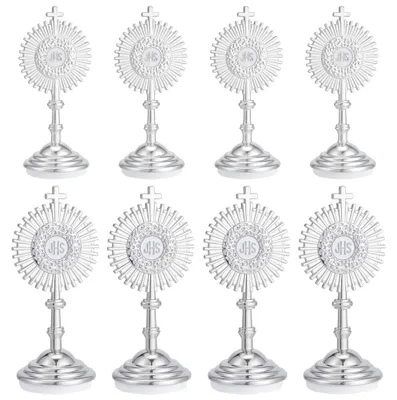 8 Kreuzigungsfiguren, 7,8 cm & 6,1 cm, Mini-Kreuze für Kommunion