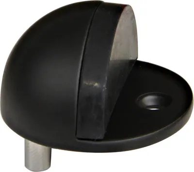 Produktbild von türstopper 43x24mm aus Edelstahl, schwarz